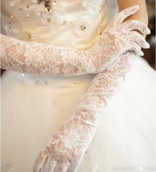 Продам: перчатки свадебные белые