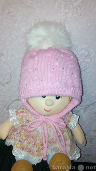 Продам: Зимняя шапка с шарфиком на девочку