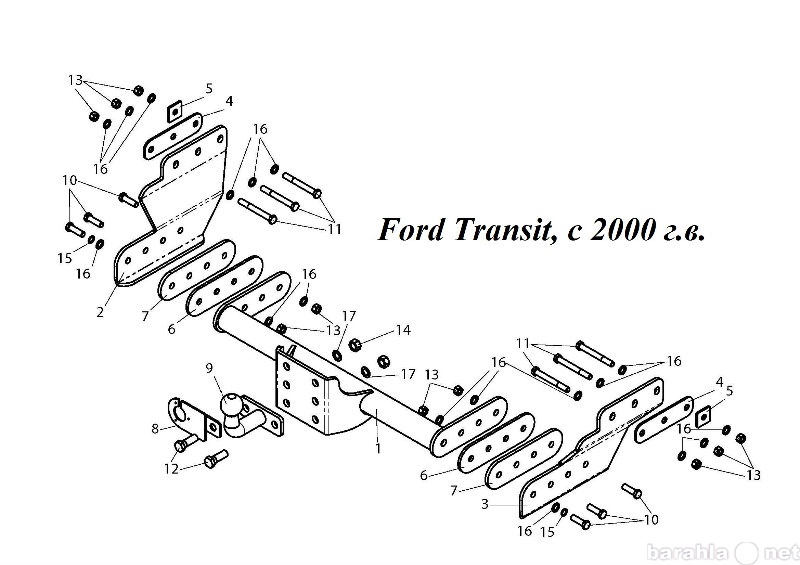Продам: Фаркоп на Ford Transit, с 2000 г.в.