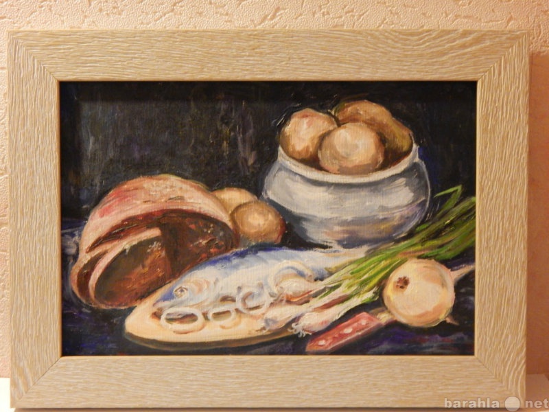 Продам: Картина "Натюрморт с рыбой"