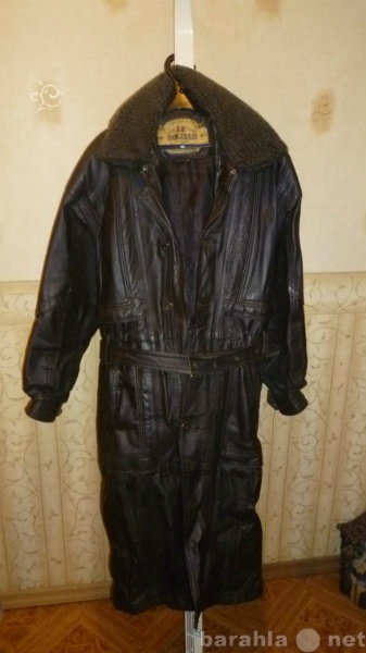 Продам: Плащ-пальто кожаный мужской