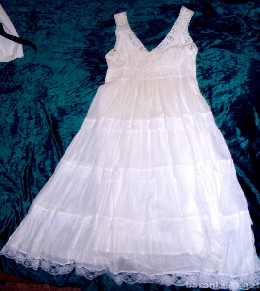 Продам: Платье-сарафан хлопковый, белый