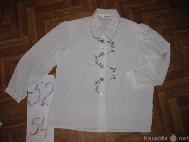 Отдам даром: Блузка женская с вышивкой размер 52-54