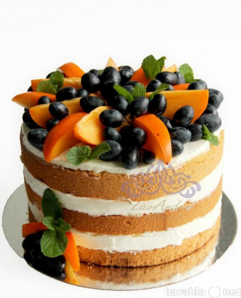 Продам: Naked cake с имбирем, медом и ягодами