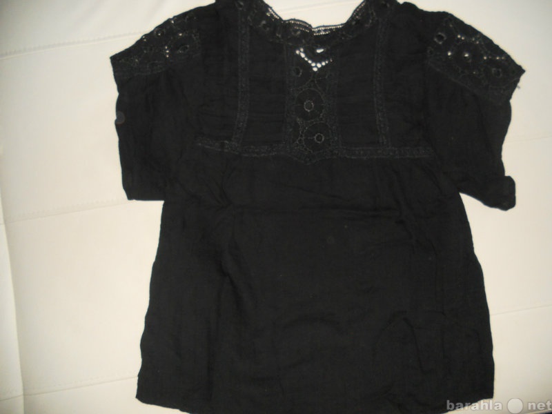 Продам: Черная блузка ZARA с шитьем