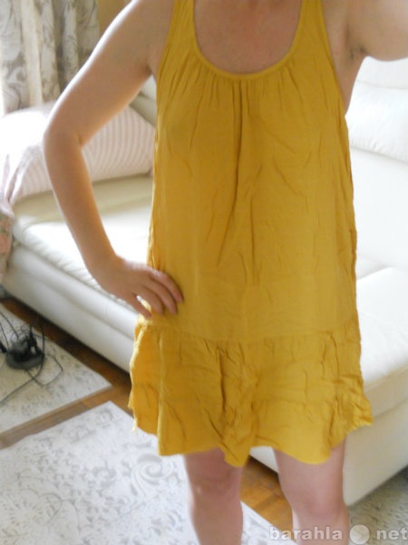 Продам: Желтое платье. Вискоза.