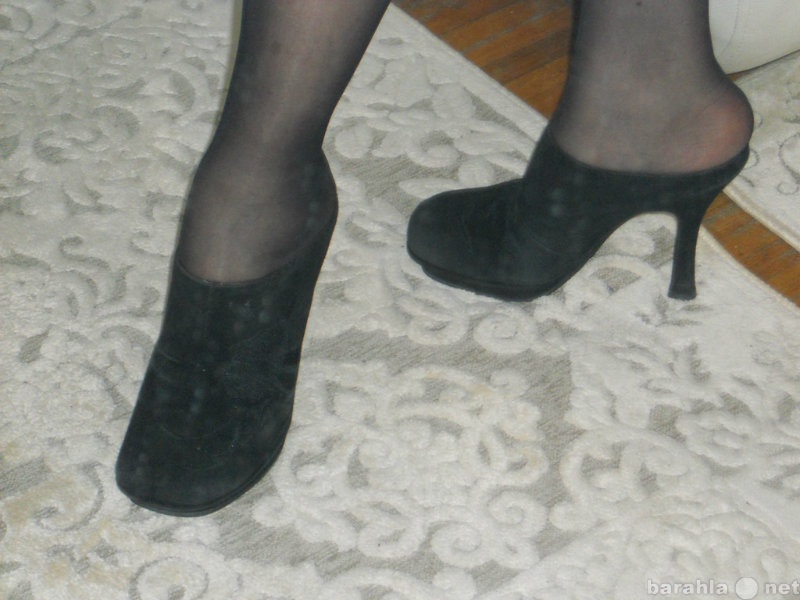 Продам: Сабо-туфли черная замша.