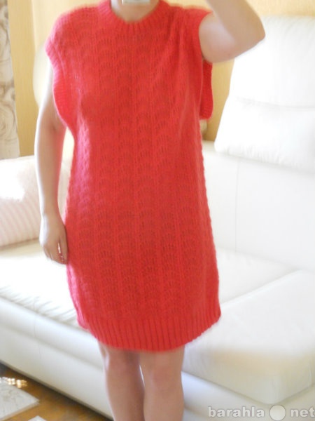 Продам: Платье-сарафан светло-красное, вязаное