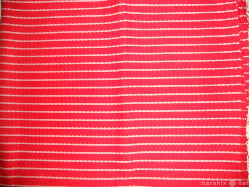 Продам: Ткань красная в белую полоску