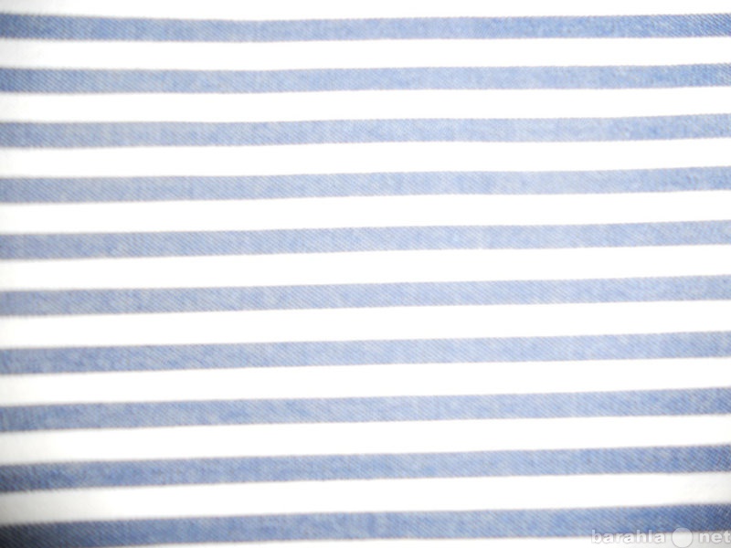 Продам: Ткань в полоску – белая с синим