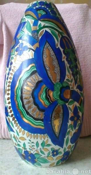 Продам: ваза напольная "Синие цветы"