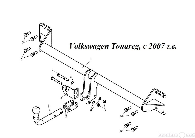 Продам: Фаркоп на Volkswagen Touareg,