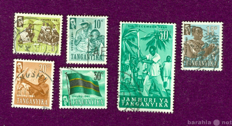 Продам: Почтовые марки Танганьики