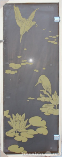 Продам: Дверь стекло Матовое, рис. Птицы 1835х62