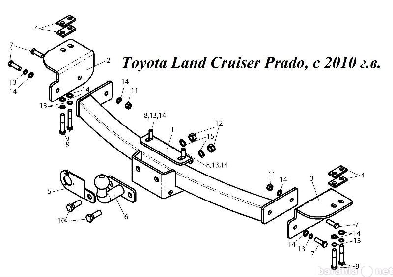 Продам: Фаркоп на Toyota Land Cruiser Prado,