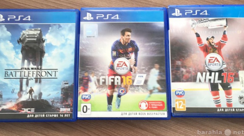 Продам: Для ps4: Star Wars, FIFA16, NHL16