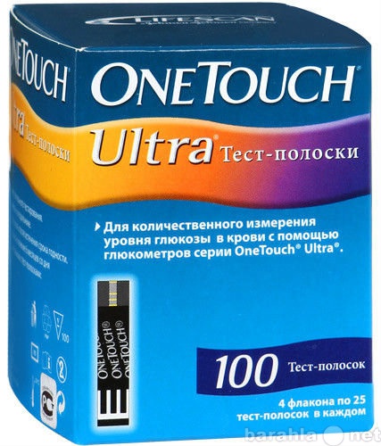 Продам: Тест-полоски OneTouch Ultra N100