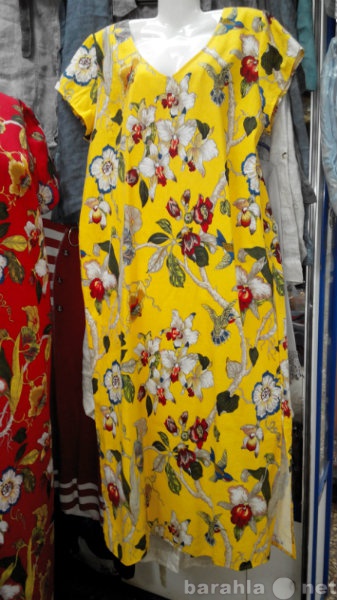 Продам: Платье ЛЁН прямое, длинное с разрезами