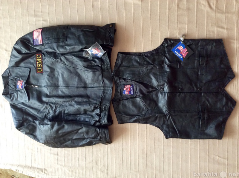 Продам: Куртка+жилетка кожа морская пехота США