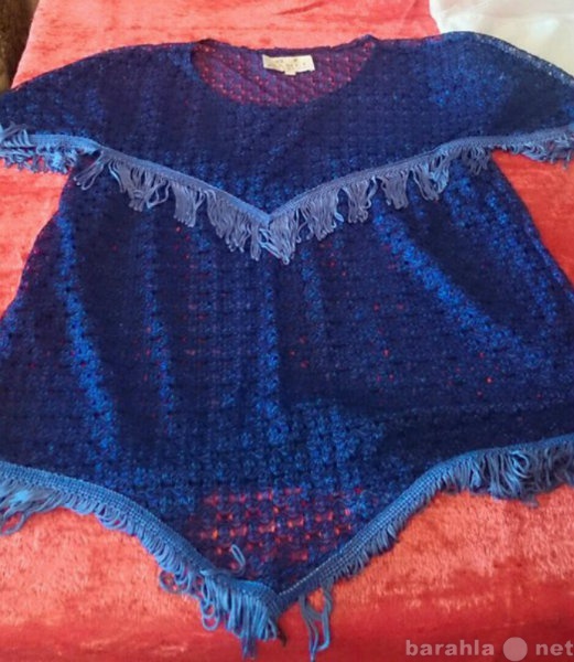 Продам: летнюю синюю кружевную блузку
