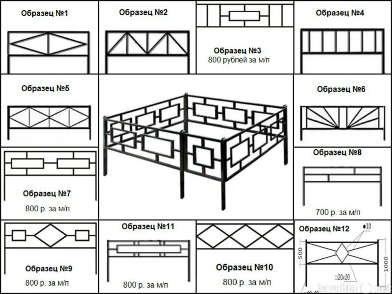 Продам: Ограды металлические в Пензе