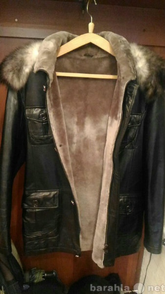 Продам: Мужская кожанная зимняя куртка