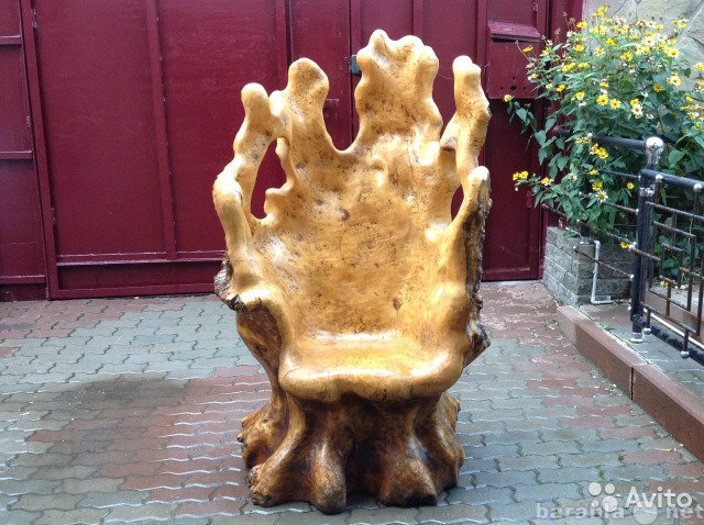 Продам: Кресло-трон из карельской березы