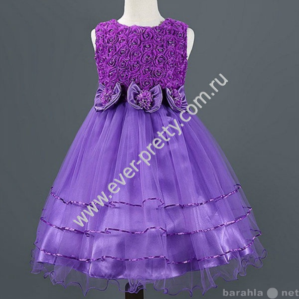 Продам: Детское платье фиолетовое с бусинами
