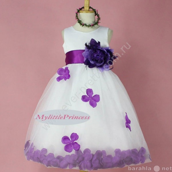 Продам: Детское платье с фиолетовыми лепестками