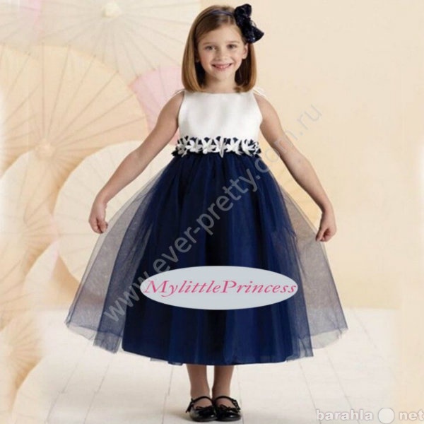Продам: Детское платье с синей юбкой