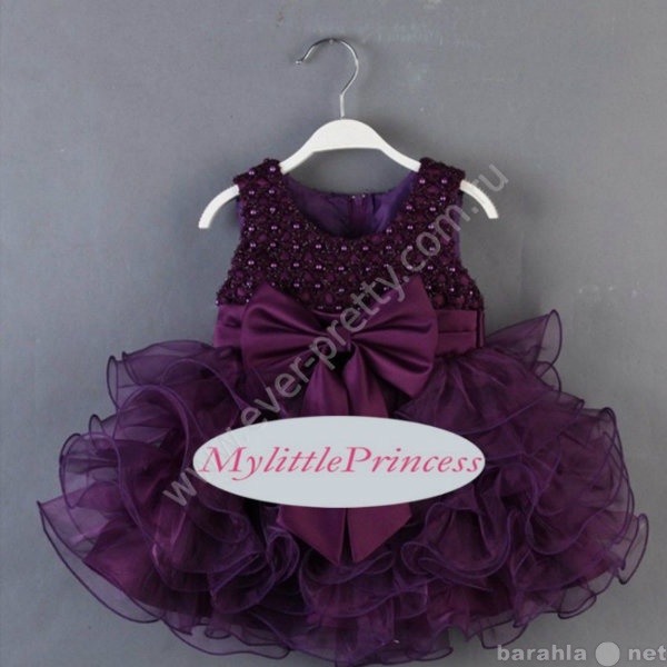 Продам: Детское платье фиолетовое с бусинами