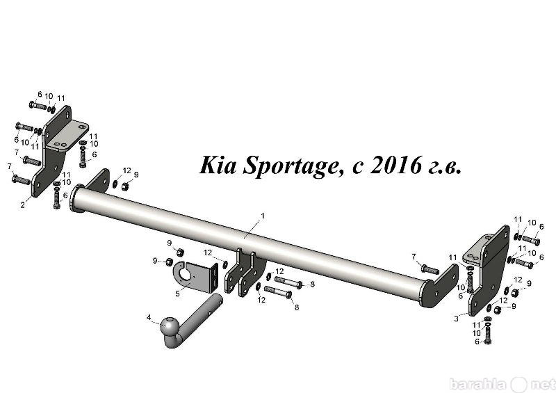Продам: Фаркоп на Kia Sportage, с 2016 г.в.