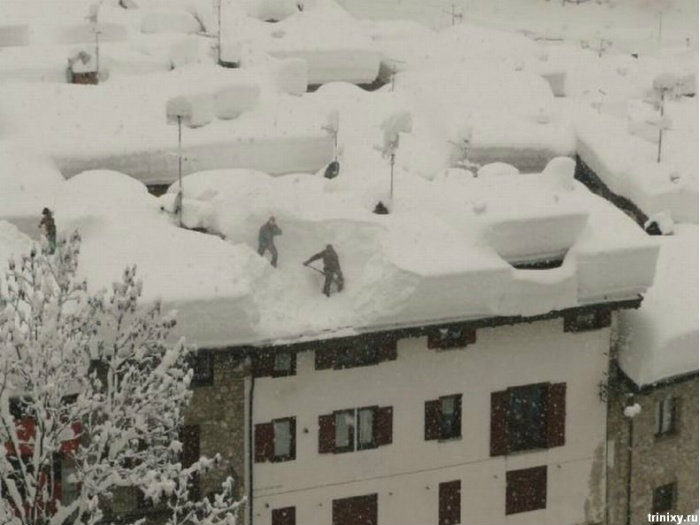 Предложение: Сброс снега с крыш