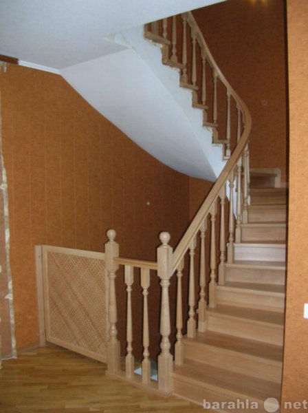 Предложение: Деревянные лестницы и гнутые перила