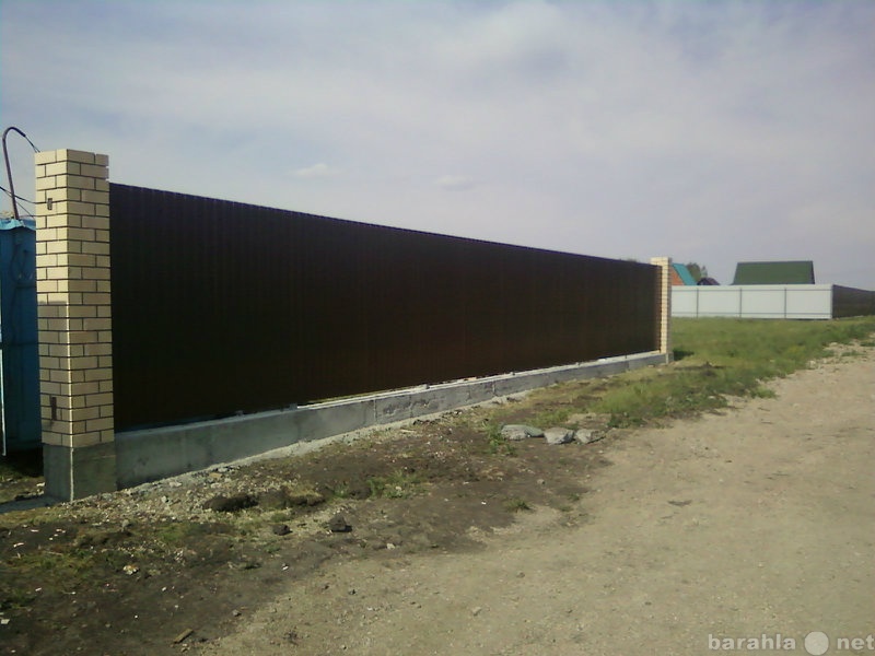 Предложение: Построим забор на вашем участке