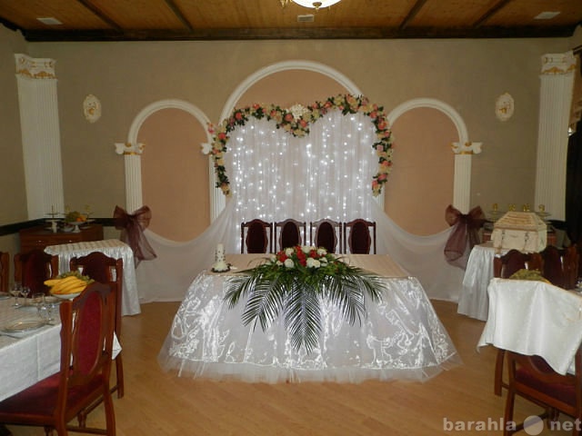 Предложение: оформление свадебных залов