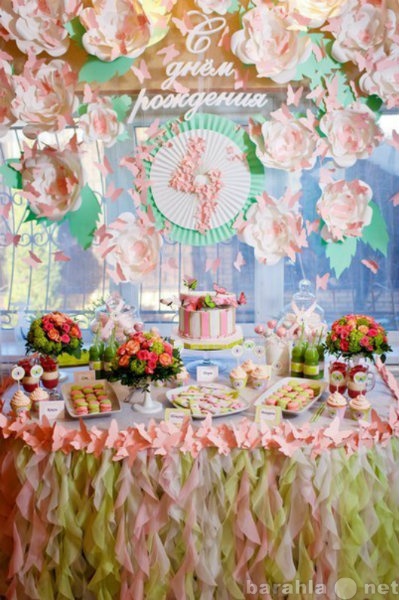 Предложение: Десертный стол, фотозона на дне рождения