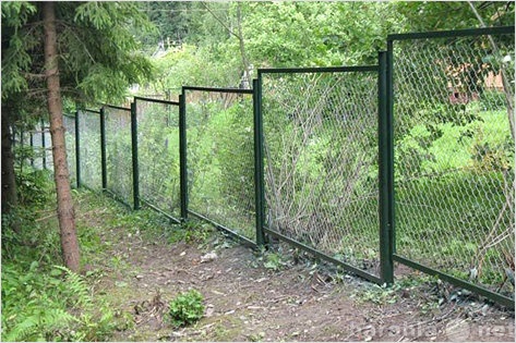 Предложение: Забор из сетки рабицы изготов и установк