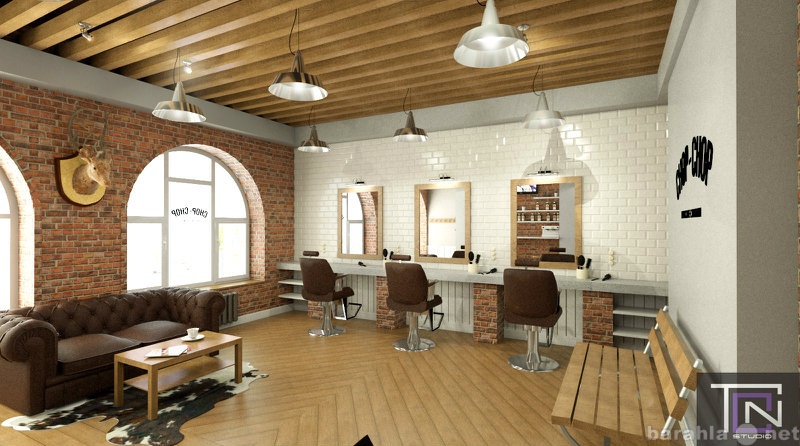 Предложение: Дизайн интерьера парикмахерской в Пятиго