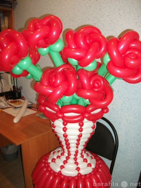 Предложение: Корзина с цветами из воздушных шаров