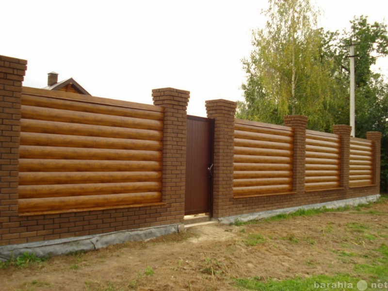 Предложение: Забор с кирпичными колоннами в Тобольске
