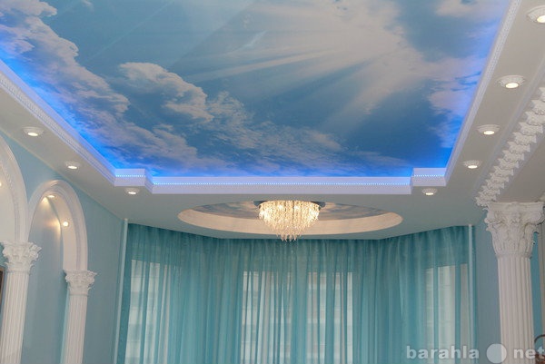 Предложение: Натяжной потолок. Рисунок облака