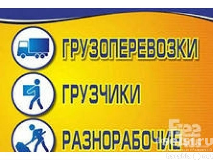Предложение: Услуги грузчиков и транспорта