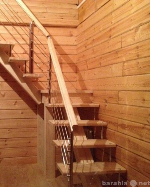 Предложение: Изготовление деревянных лестниц под ключ