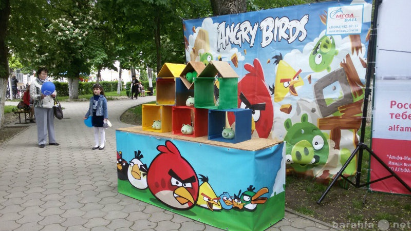 Предложение: Аттракцион «Angry Birds» в живую