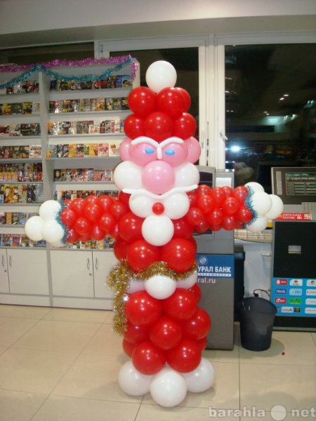 Предложение: Дед Мороз из воздушных шаров