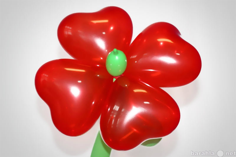 Предложение: Цветы с сердечками  из воздушных шариков