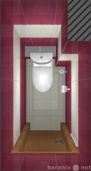 Предложение: Туалет под ключ с сантехникой плиткой ЭК