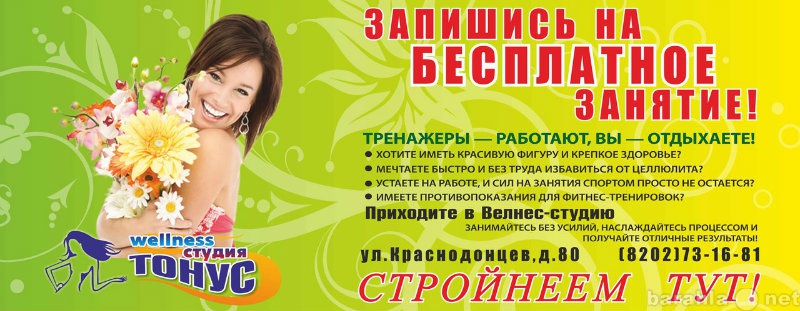 Предложение: WELLNESS студия "ТОНУС"