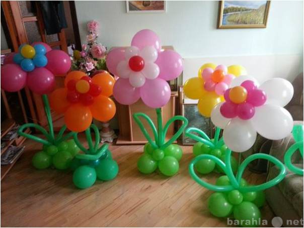 Предложение: Цветок большой из воздушных шаров